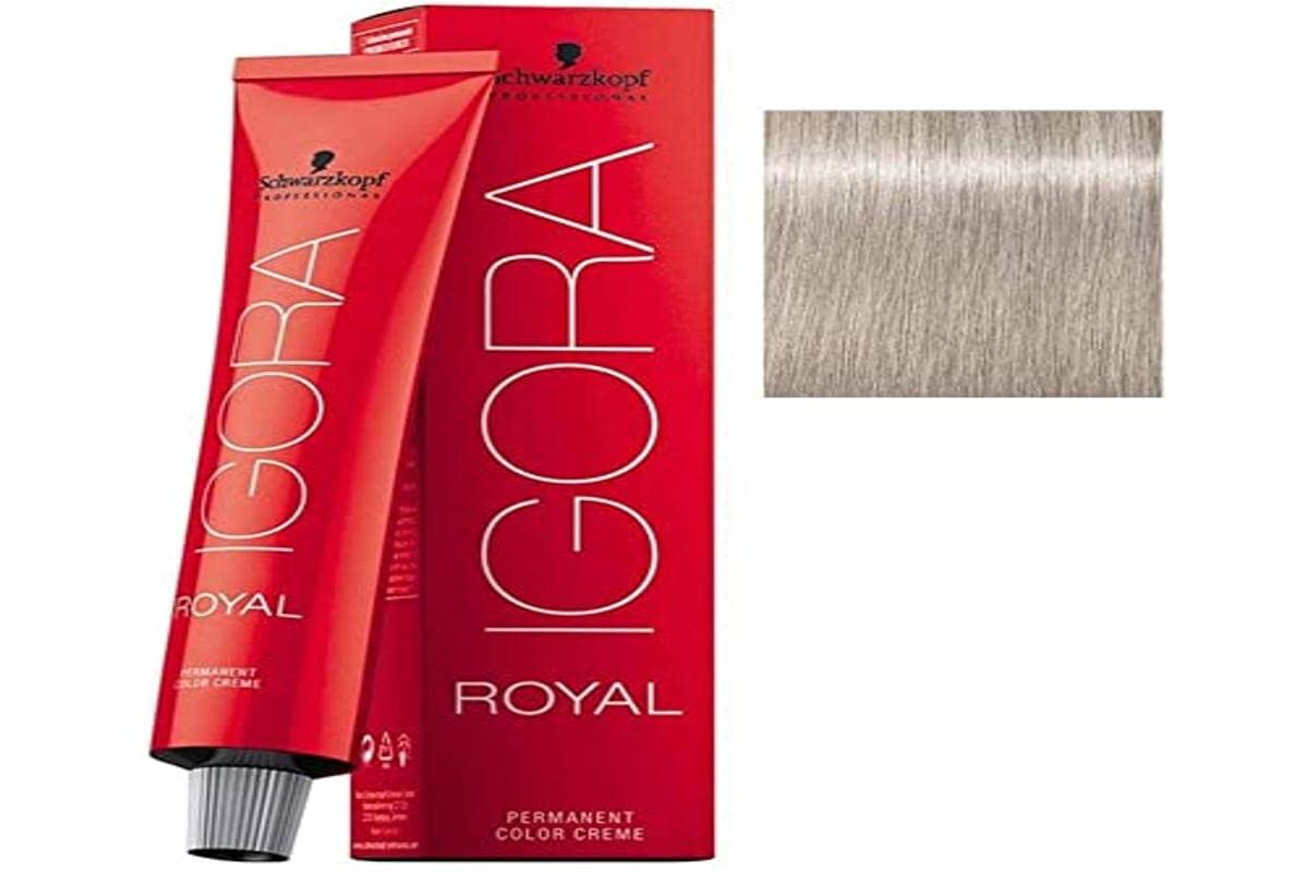 Schwarzkopf Professional - Tintura permanente para el cabello Igora Royal, tono 8-77, color rubio claro cobre, 2.11 onzas (60 g)