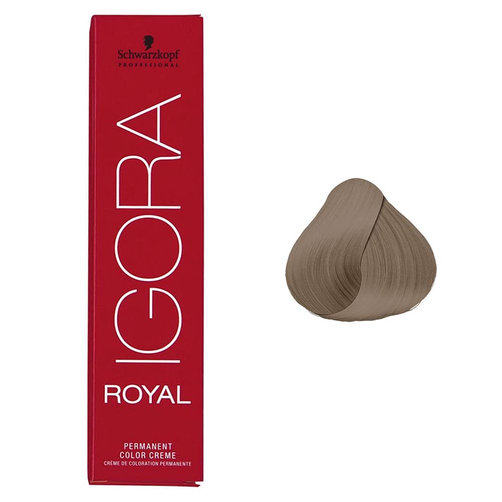 Schwarzkopf Professional - Tintura permanente para el cabello Igora Royal, tono 8-77, color rubio claro cobre, 2.11 onzas (60 g)