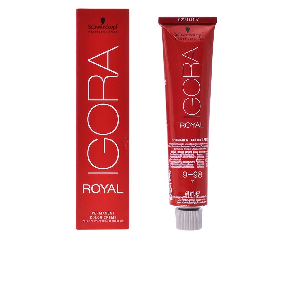 Schwarzkopf Professional - Tintura permanente para el cabello Igora Royal, tono 8-77, color rubio claro cobre, 2.11 onzas (60 g)