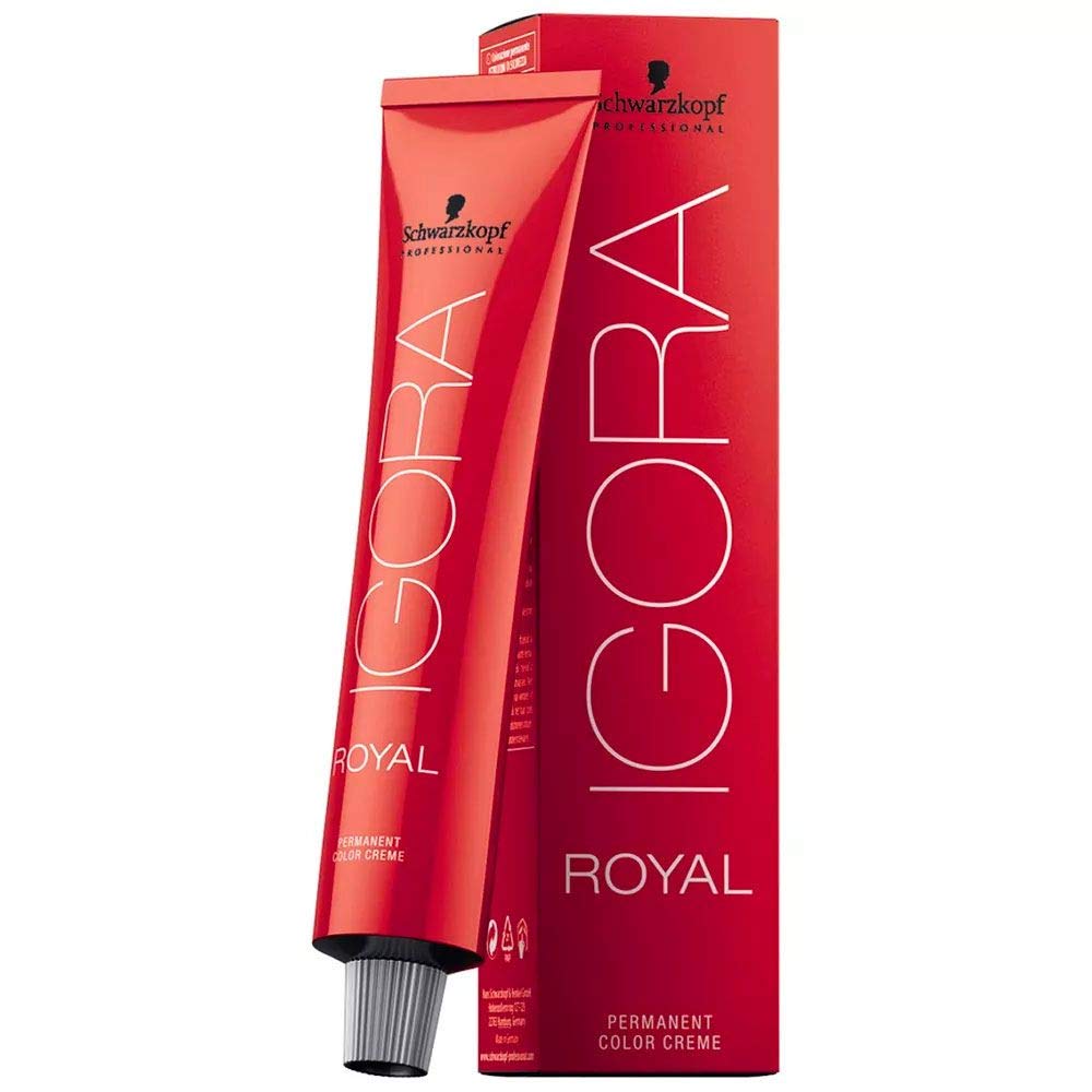 Schwarzkopf Professional - Tintura permanente para el cabello Igora Royal, tono 8-77, color rubio claro cobre, 2.11 onzas (60 g)