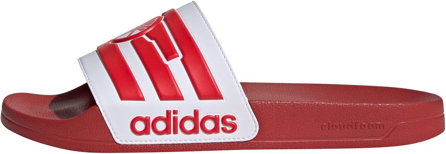 adidas Hombres Adilette Ducha Arsenal Sandalias Casual Casual - Rojo