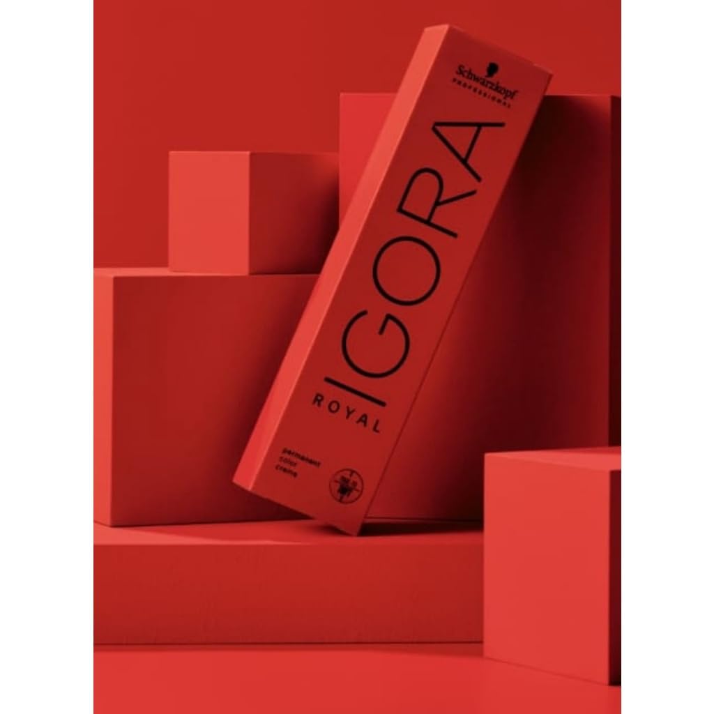 Schwarzkopf Professional - Tintura permanente para el cabello Igora Royal, tono 8-77, color rubio claro cobre, 2.11 onzas (60 g)