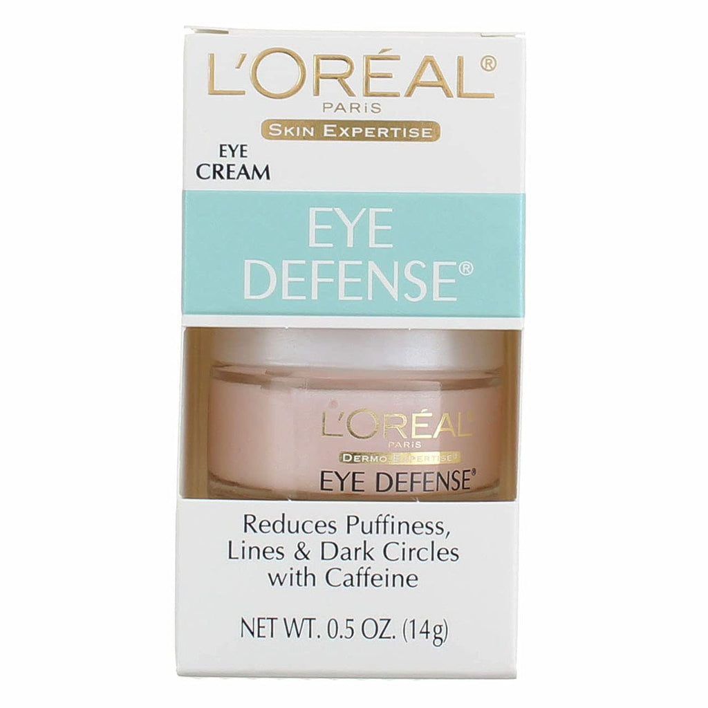 L'Oréal Paris Dermo-Expertise Eye Defense Crema para Ojos con Cafeína y Ácido Hialurónico 0.5 onzas