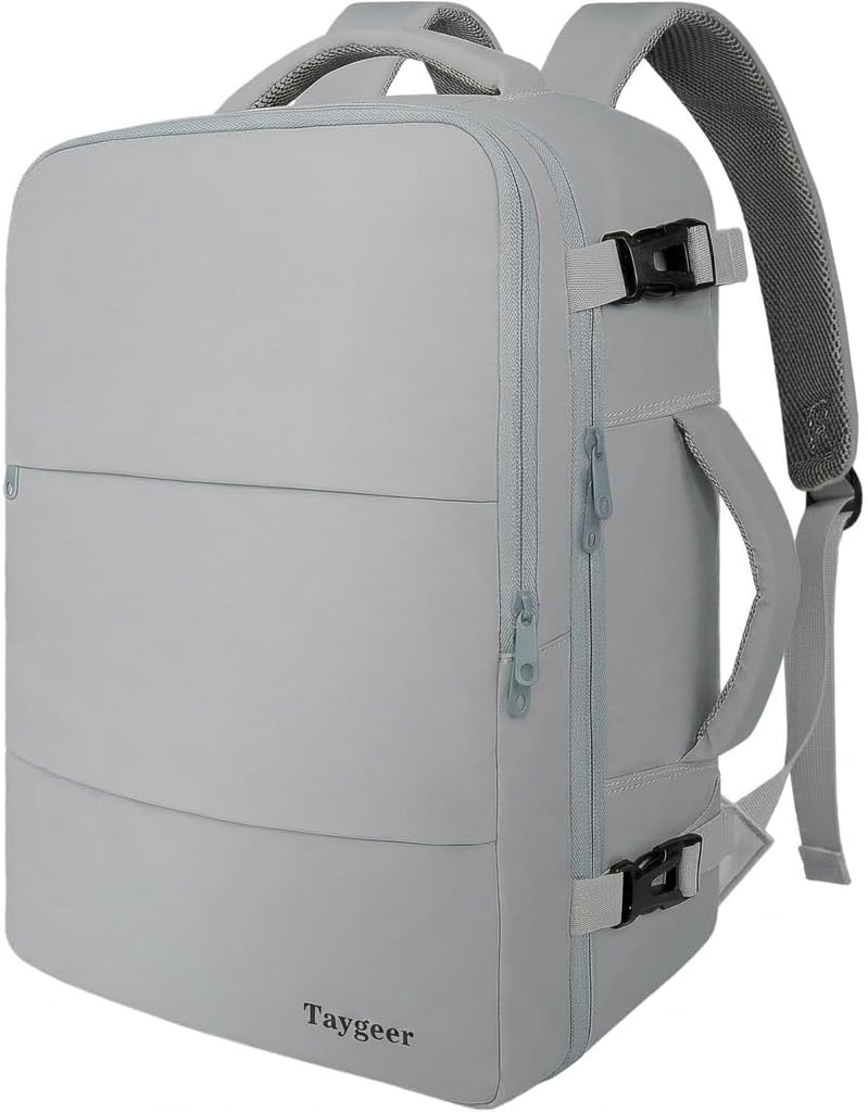 Taygeer - Mochila de viaje para mujeres, mochila de cabina con puerto de carga USB y bolsa para zapatos, mochila TSA para laptop de 15.6 pulgadas aprobada para vuelos, bolsa de enfermera, mochila | 15.6inch Laptop Mochila with Water Bottle Pocket & Shoe P
