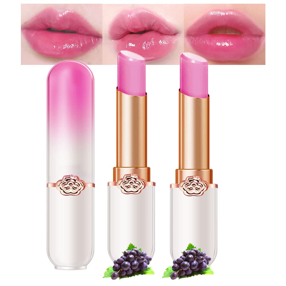 BINGBRUSH 6 piezas de lápiz labial que cambia de color con sabor a fruta, la reina, PH Mood, labios de larga duración, brillo labial, bálsamo labial, tinte mágico, maquillaje para mujer | Long-Lasting Comfort ,Personalized Shade,Deep Hydration,Fresh Looks