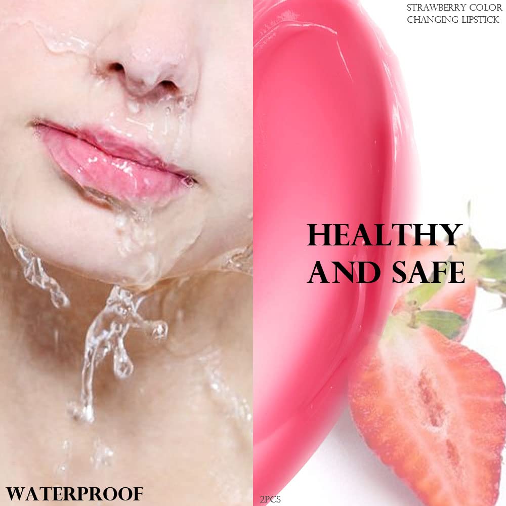 BINGBRUSH 6 piezas de lápiz labial que cambia de color con sabor a fruta, la reina, PH Mood, labios de larga duración, brillo labial, bálsamo labial, tinte mágico, maquillaje para mujer | Long-Lasting Comfort ,Personalized Shade,Deep Hydration,Fresh Looks