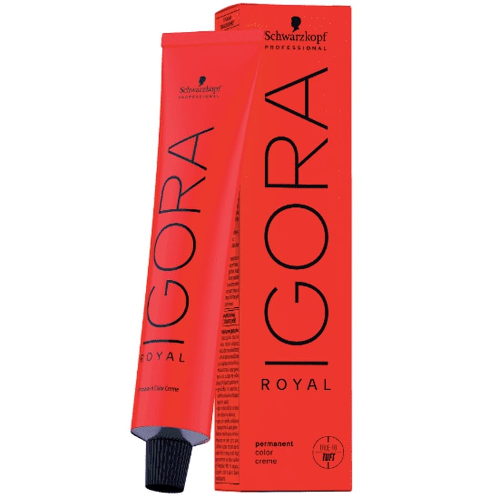 Schwarzkopf Professional - Tintura permanente para el cabello Igora Royal, tono 8-77, color rubio claro cobre, 2.11 onzas (60 g)