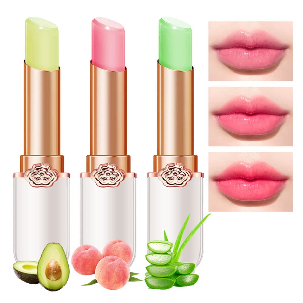 BINGBRUSH 6 piezas de lápiz labial que cambia de color con sabor a fruta, la reina, PH Mood, labios de larga duración, brillo labial, bálsamo labial, tinte mágico, maquillaje para mujer | Long-Lasting Comfort ,Personalized Shade,Deep Hydration,Fresh Looks