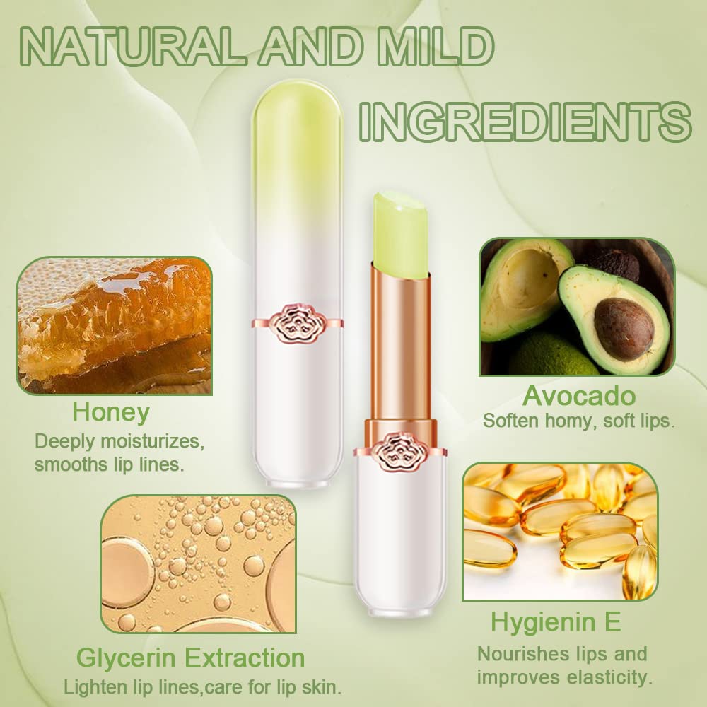 BINGBRUSH 6 piezas de lápiz labial que cambia de color con sabor a fruta, la reina, PH Mood, labios de larga duración, brillo labial, bálsamo labial, tinte mágico, maquillaje para mujer | Long-Lasting Comfort ,Personalized Shade,Deep Hydration,Fresh Looks