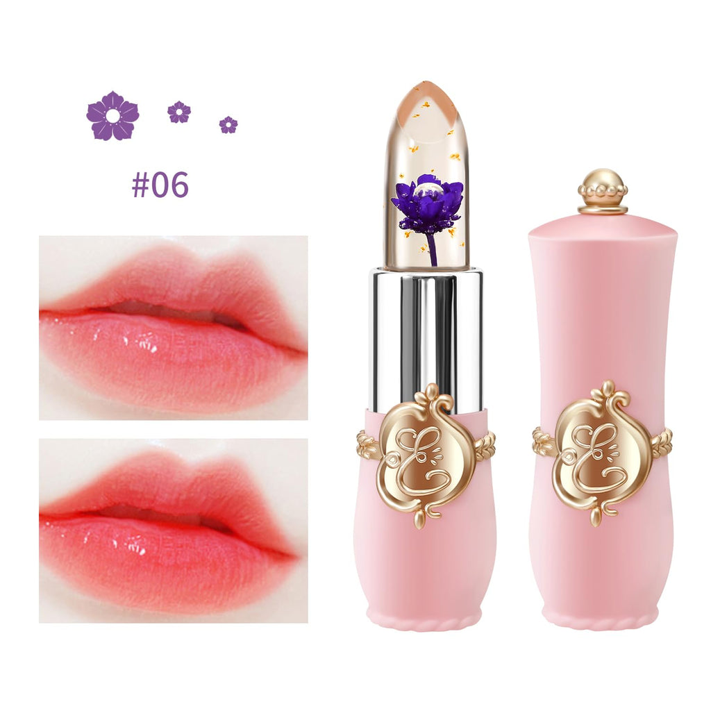 KAILIJUMEI Humectante de labios cuidado Surplus Bright Flower lápiz labial de jalea, Jelly