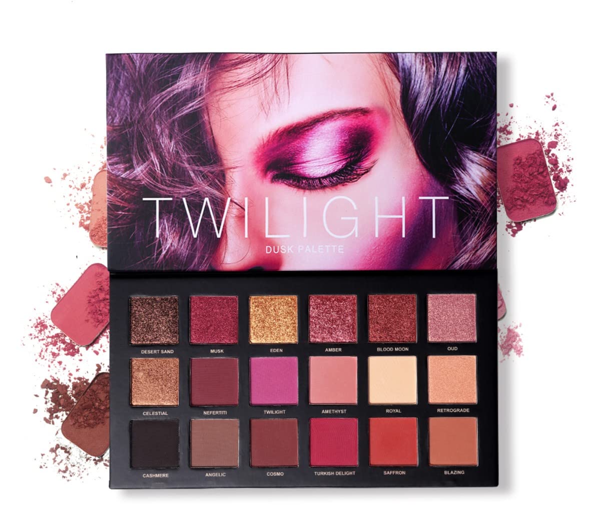 UCANBE Kit de paleta de sombra de ojos profesional de 18 colores con aroma desnudo, larga duración, multi brillo reflectante mate con brillo prensado, perlas de sombra de ojos, maquillaje en polvo