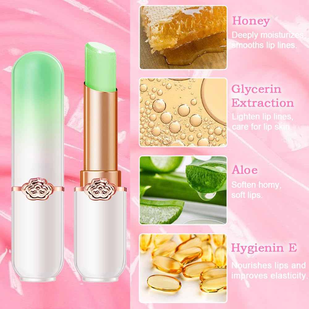 BINGBRUSH 6 piezas de lápiz labial que cambia de color con sabor a fruta, la reina, PH Mood, labios de larga duración, brillo labial, bálsamo labial, tinte mágico, maquillaje para mujer | Long-Lasting Comfort ,Personalized Shade,Deep Hydration,Fresh Looks