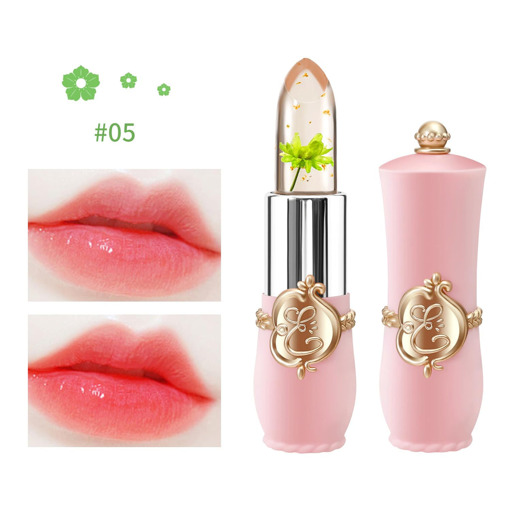 KAILIJUMEI Humectante de labios cuidado Surplus Bright Flower lápiz labial de jalea, Jelly