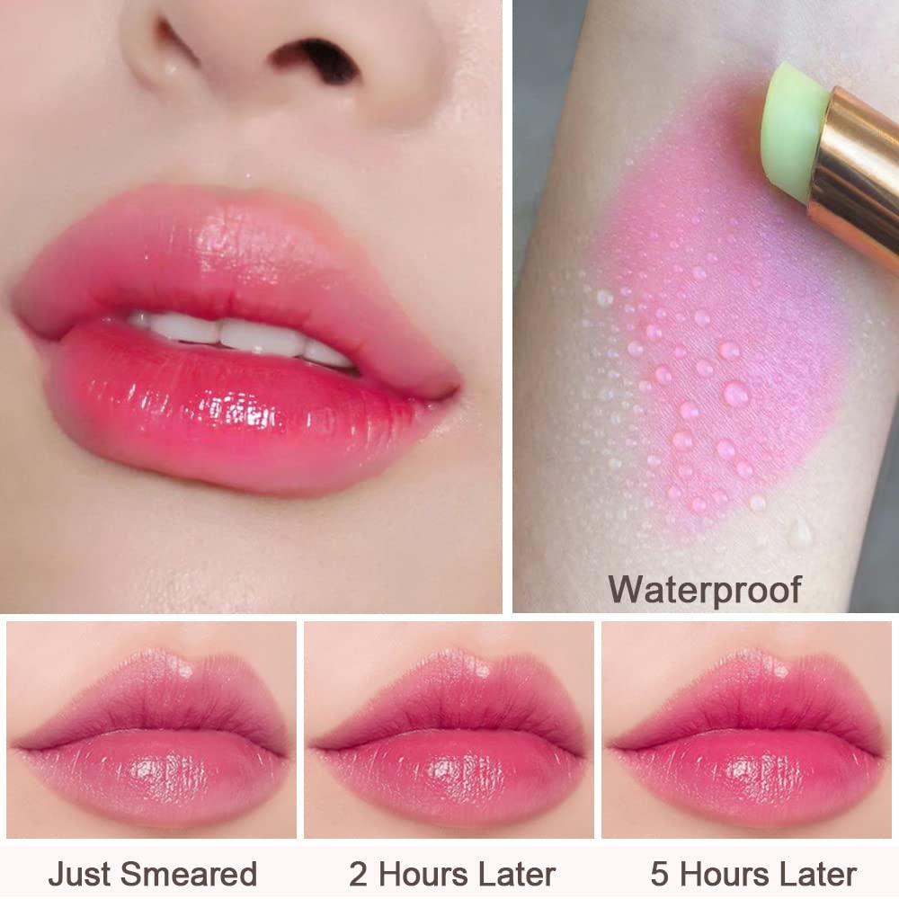 BINGBRUSH 6 piezas de lápiz labial que cambia de color con sabor a fruta, la reina, PH Mood, labios de larga duración, brillo labial, bálsamo labial, tinte mágico, maquillaje para mujer | Long-Lasting Comfort ,Personalized Shade,Deep Hydration,Fresh Looks