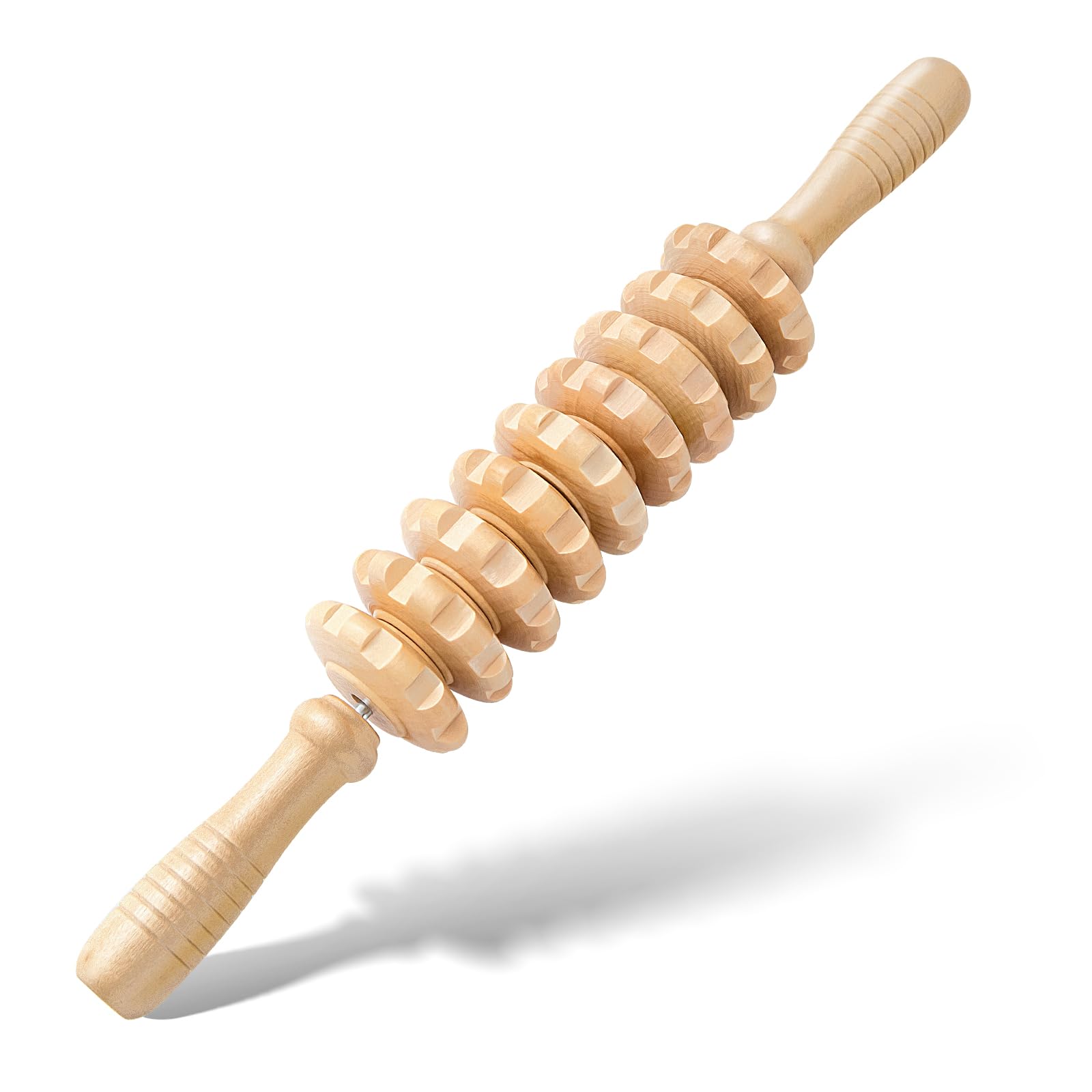 Rodillo de Masaje Muscular Bastón Rodillo de Masaje - Destructor de Fascia de Tejido Profundo para Alivio del Dolor Miofascial, Drenaje Linfático y Escultura Corporal, Herramienta Portátil de