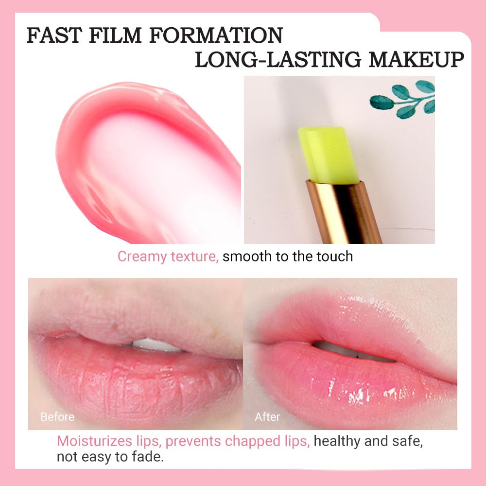 BINGBRUSH 6 piezas de lápiz labial que cambia de color con sabor a fruta, la reina, PH Mood, labios de larga duración, brillo labial, bálsamo labial, tinte mágico, maquillaje para mujer | Long-Lasting Comfort ,Personalized Shade,Deep Hydration,Fresh Looks