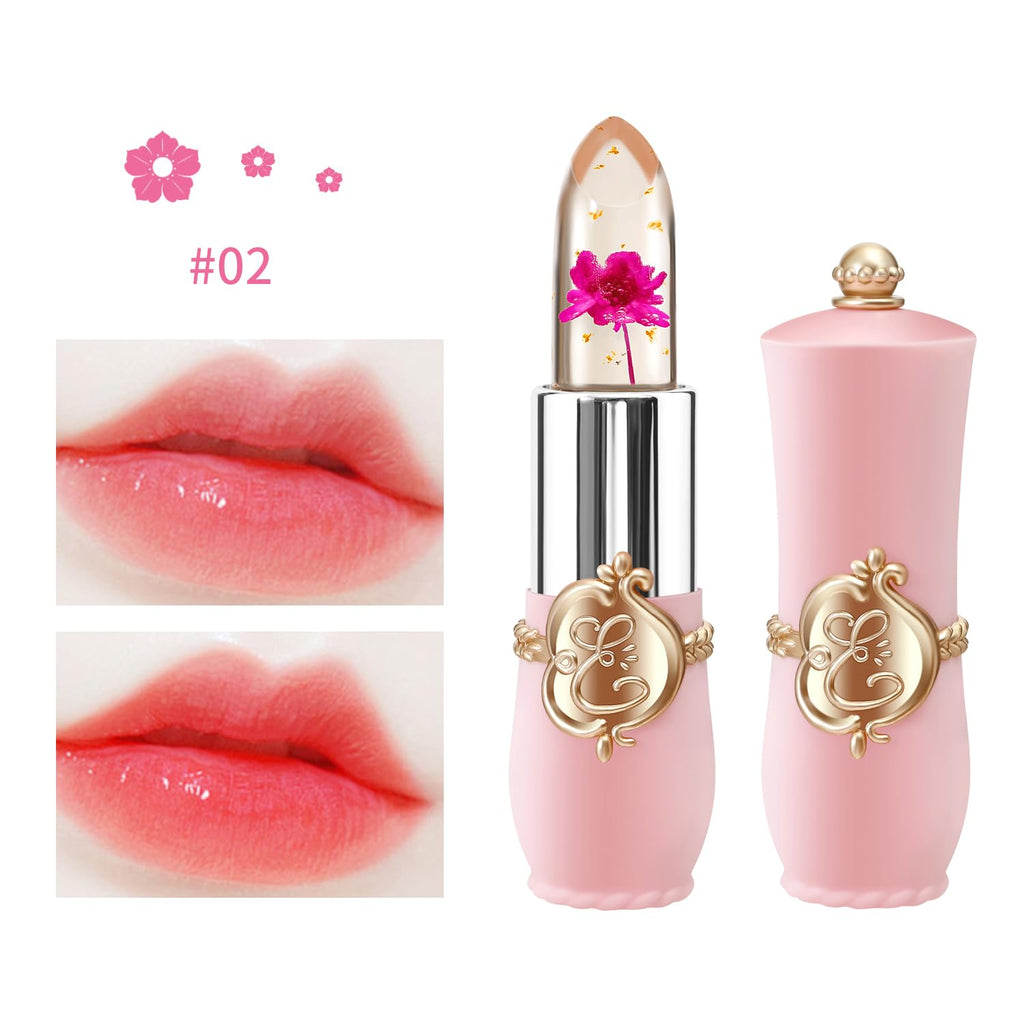 KAILIJUMEI Humectante de labios cuidado Surplus Bright Flower lápiz labial de jalea, Jelly