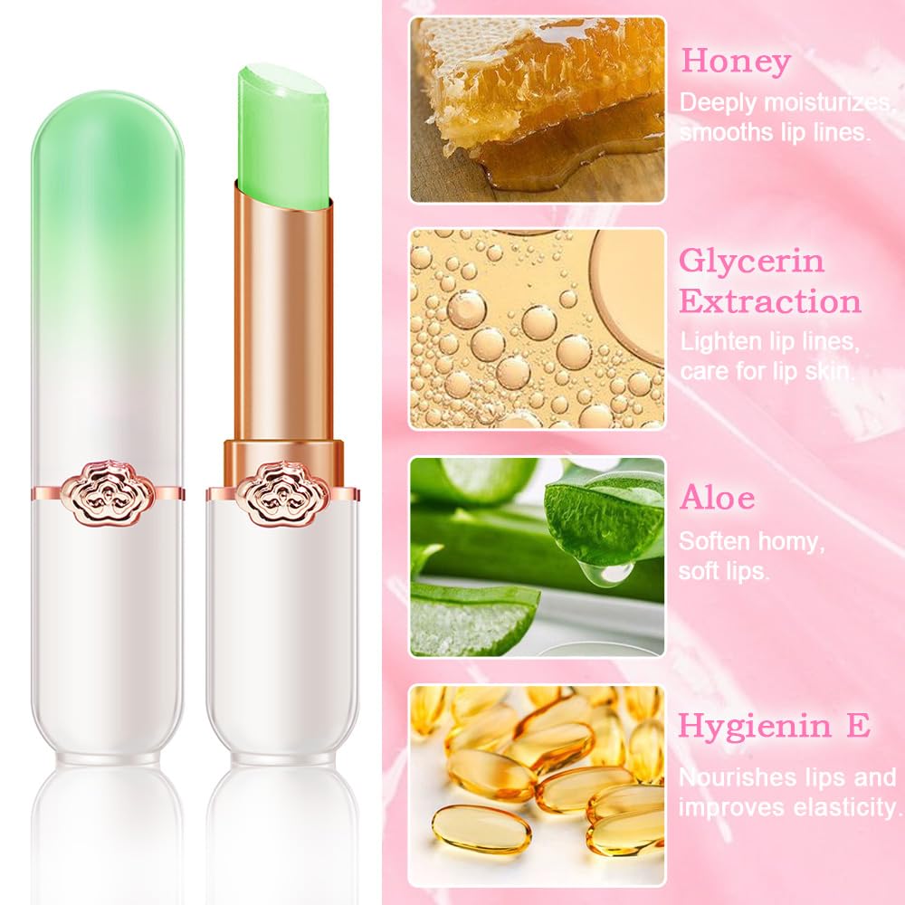 BINGBRUSH 6 piezas de lápiz labial que cambia de color con sabor a fruta, la reina, PH Mood, labios de larga duración, brillo labial, bálsamo labial, tinte mágico, maquillaje para mujer | Long-Lasting Comfort ,Personalized Shade,Deep Hydration,Fresh Looks