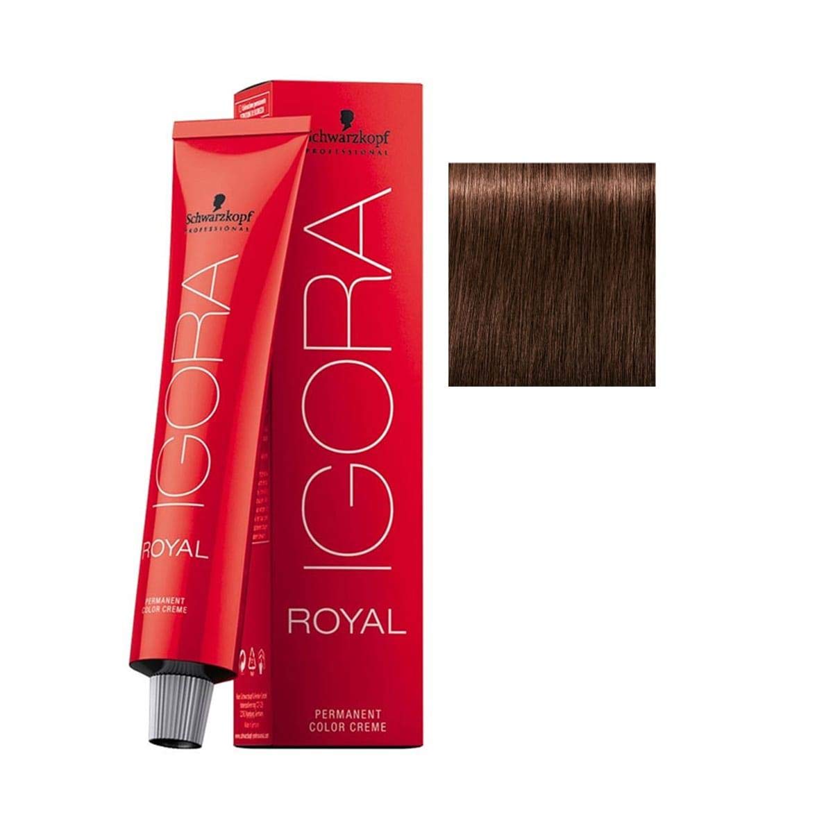 Schwarzkopf Professional - Tintura permanente para el cabello Igora Royal, tono 8-77, color rubio claro cobre, 2.11 onzas (60 g)