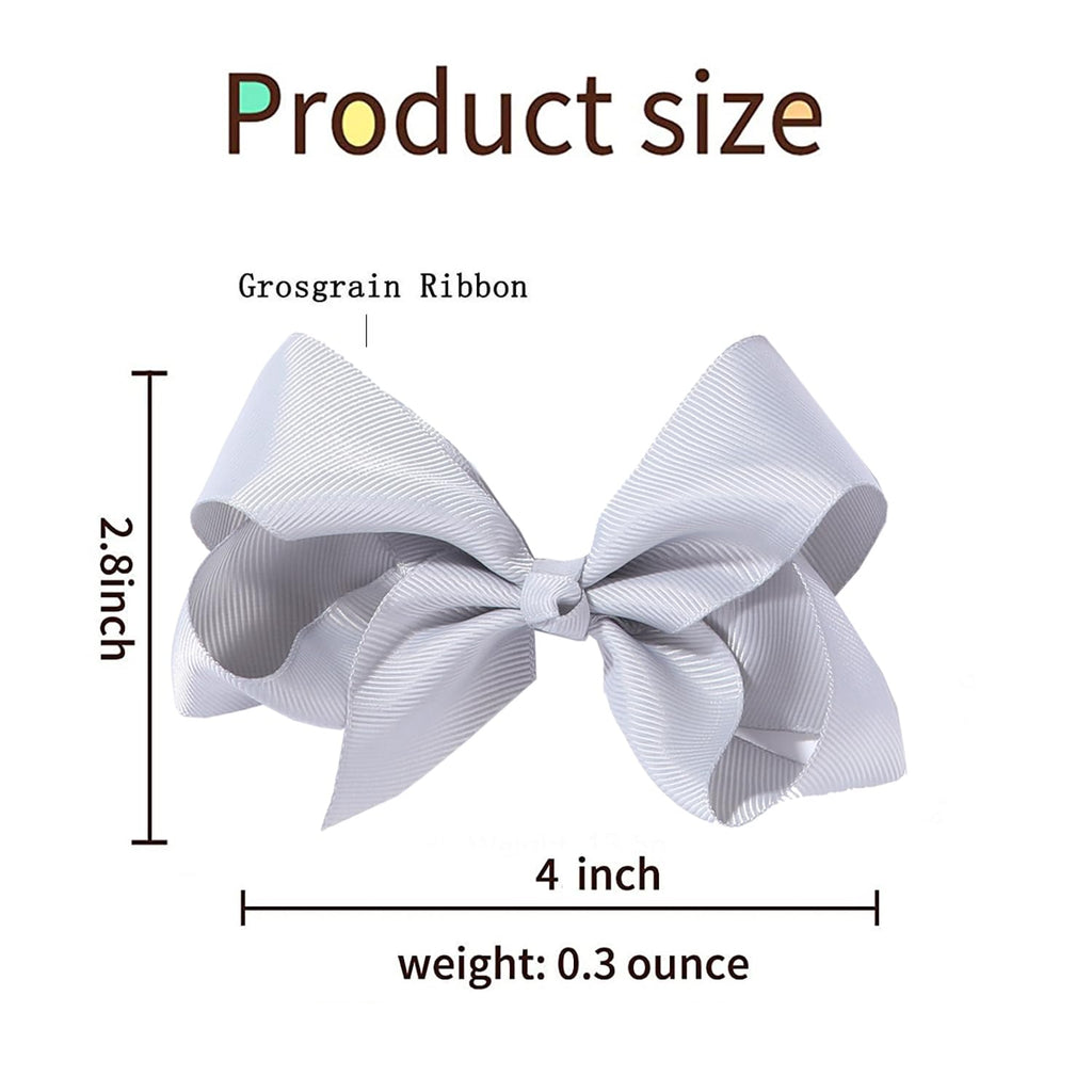40PCS 3Inch Hair Bows for Girls,Hand-made Grosgrain Ribbon Hair Bow Alligator Clips Hair Accessories for Toddlers Baby Girls Kids Teens in Pairs
