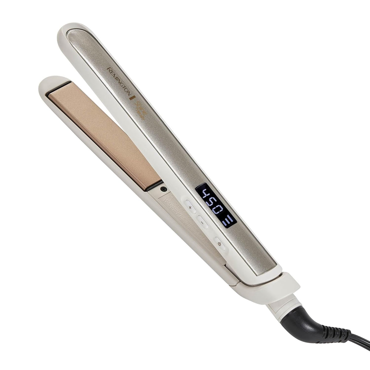 Remington Shine Therapy - Alisadora de cabello de 2 pulgadas, plancha alisadora infundida con aceite de argán y queratina, plancha alisadora profesional de cerámica para menos frizz, herramientas de | Ceramic flat iron plates infused with Argan Oil and Ke