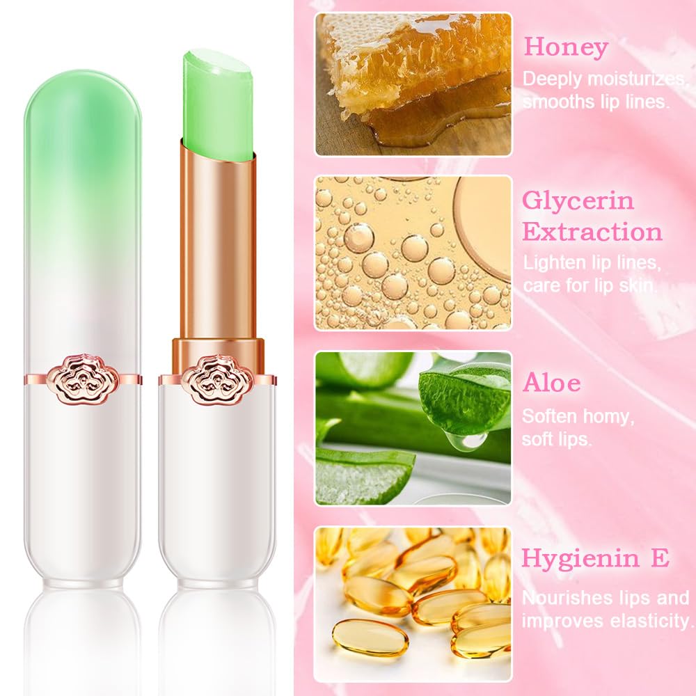 BINGBRUSH 6 piezas de lápiz labial que cambia de color con sabor a fruta, la reina, PH Mood, labios de larga duración, brillo labial, bálsamo labial, tinte mágico, maquillaje para mujer | Long-Lasting Comfort ,Personalized Shade,Deep Hydration,Fresh Looks