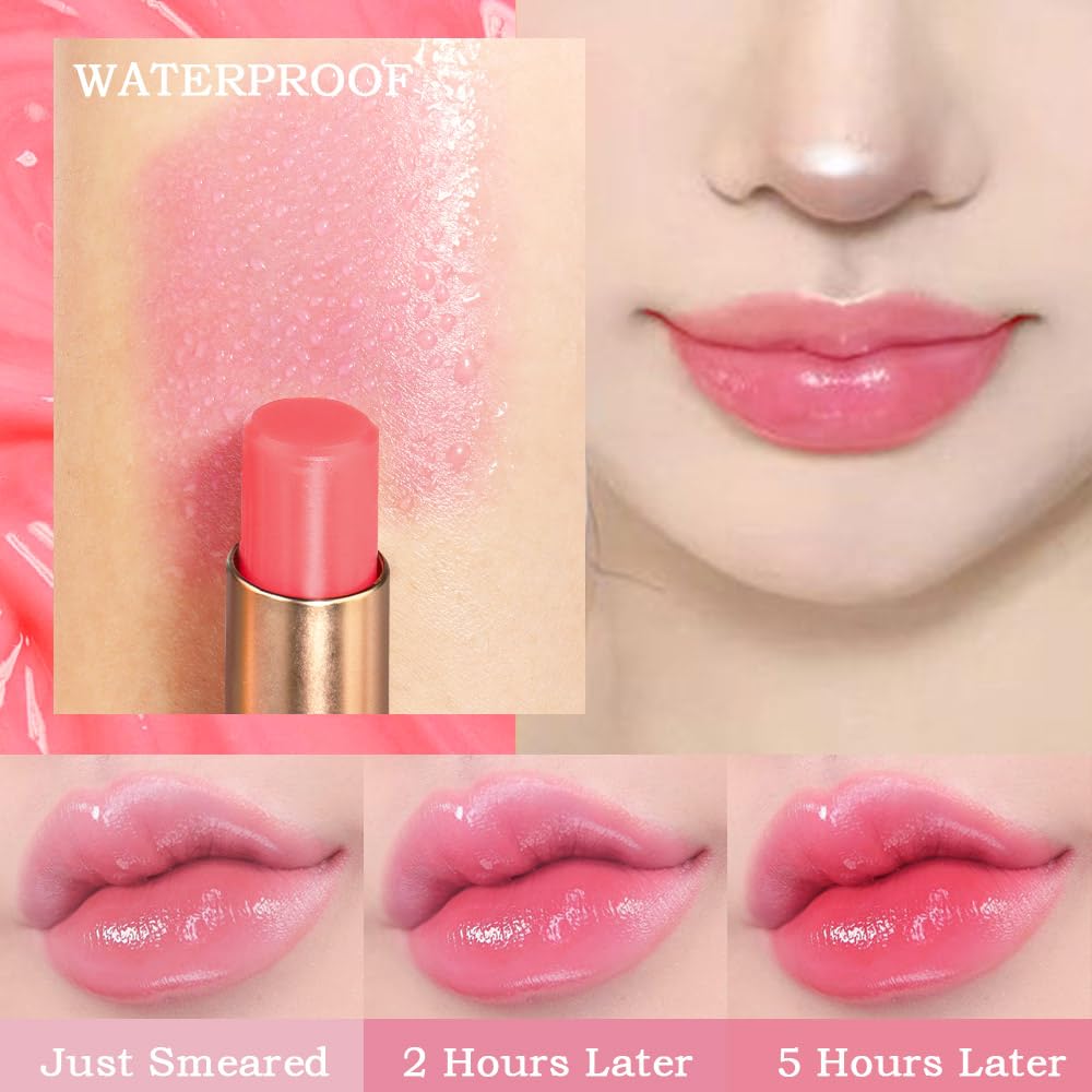 BINGBRUSH 6 piezas de lápiz labial que cambia de color con sabor a fruta, la reina, PH Mood, labios de larga duración, brillo labial, bálsamo labial, tinte mágico, maquillaje para mujer | Long-Lasting Comfort ,Personalized Shade,Deep Hydration,Fresh Looks