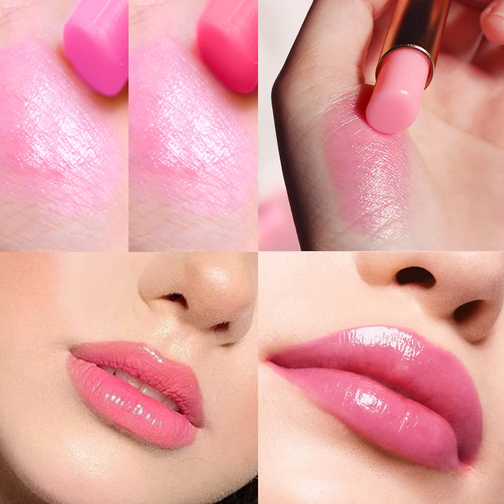 BINGBRUSH 6 piezas de lápiz labial que cambia de color con sabor a fruta, la reina, PH Mood, labios de larga duración, brillo labial, bálsamo labial, tinte mágico, maquillaje para mujer | Long-Lasting Comfort ,Personalized Shade,Deep Hydration,Fresh Looks