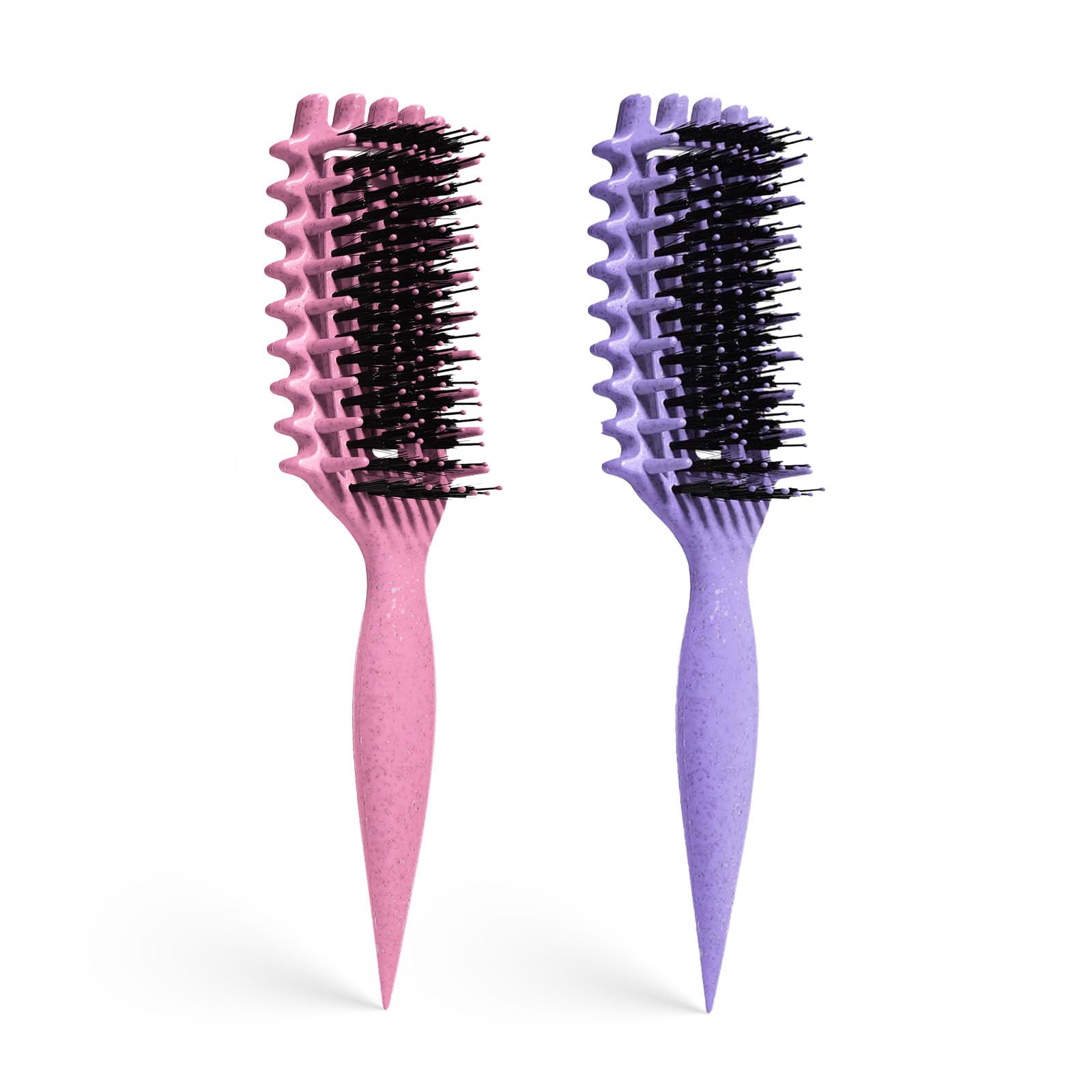 Cepillo para cabello rizado Candybrush Cepillo para definir rizos para desenredar, dar forma y definir rizos para mujeres, hombres, cabello húmedo y seco (Morado)