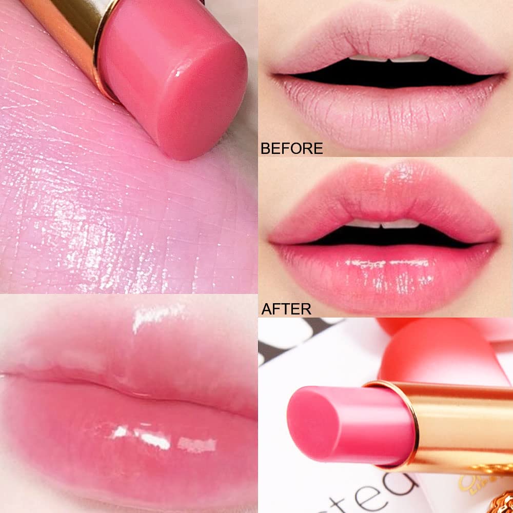 BINGBRUSH 6 piezas de lápiz labial que cambia de color con sabor a fruta, la reina, PH Mood, labios de larga duración, brillo labial, bálsamo labial, tinte mágico, maquillaje para mujer | Long-Lasting Comfort ,Personalized Shade,Deep Hydration,Fresh Looks