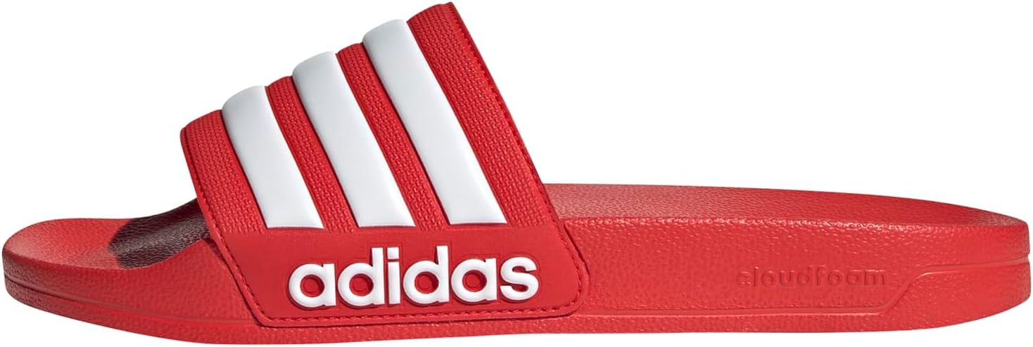 adidas Hombres Adilette Ducha Arsenal Sandalias Casual Casual - Rojo