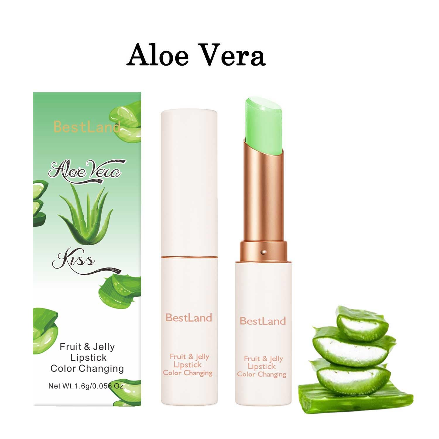 KAILIJUMEI Humectante de labios cuidado Surplus Bright Flower lápiz labial de jalea, Jelly