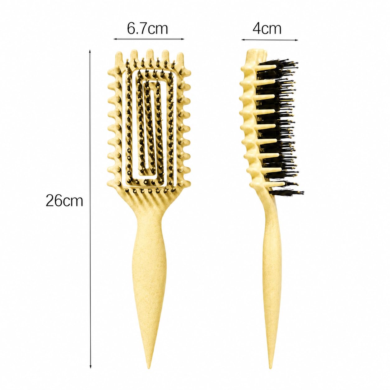 Cepillo para cabello rizado Candybrush Cepillo para definir rizos para desenredar, dar forma y definir rizos para mujeres, hombres, cabello húmedo y seco (Morado)