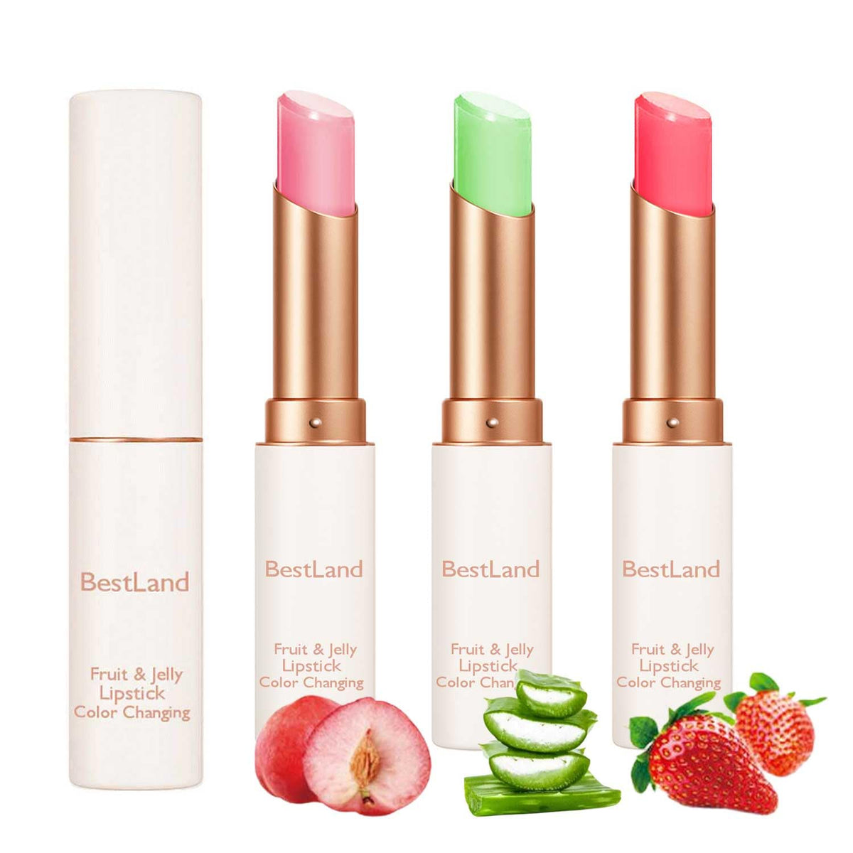 KAILIJUMEI Humectante de labios cuidado Surplus Bright Flower lápiz labial de jalea, Jelly