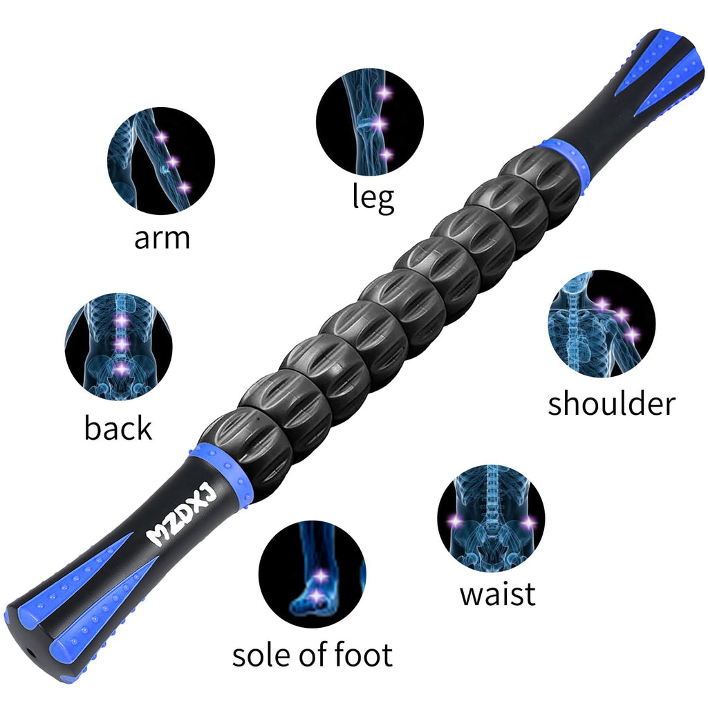 Rodillo de Masaje Muscular Bastón Rodillo de Masaje - Destructor de Fascia de Tejido Profundo para Alivio del Dolor Miofascial, Drenaje Linfático y Escultura Corporal, Herramienta Portátil de
