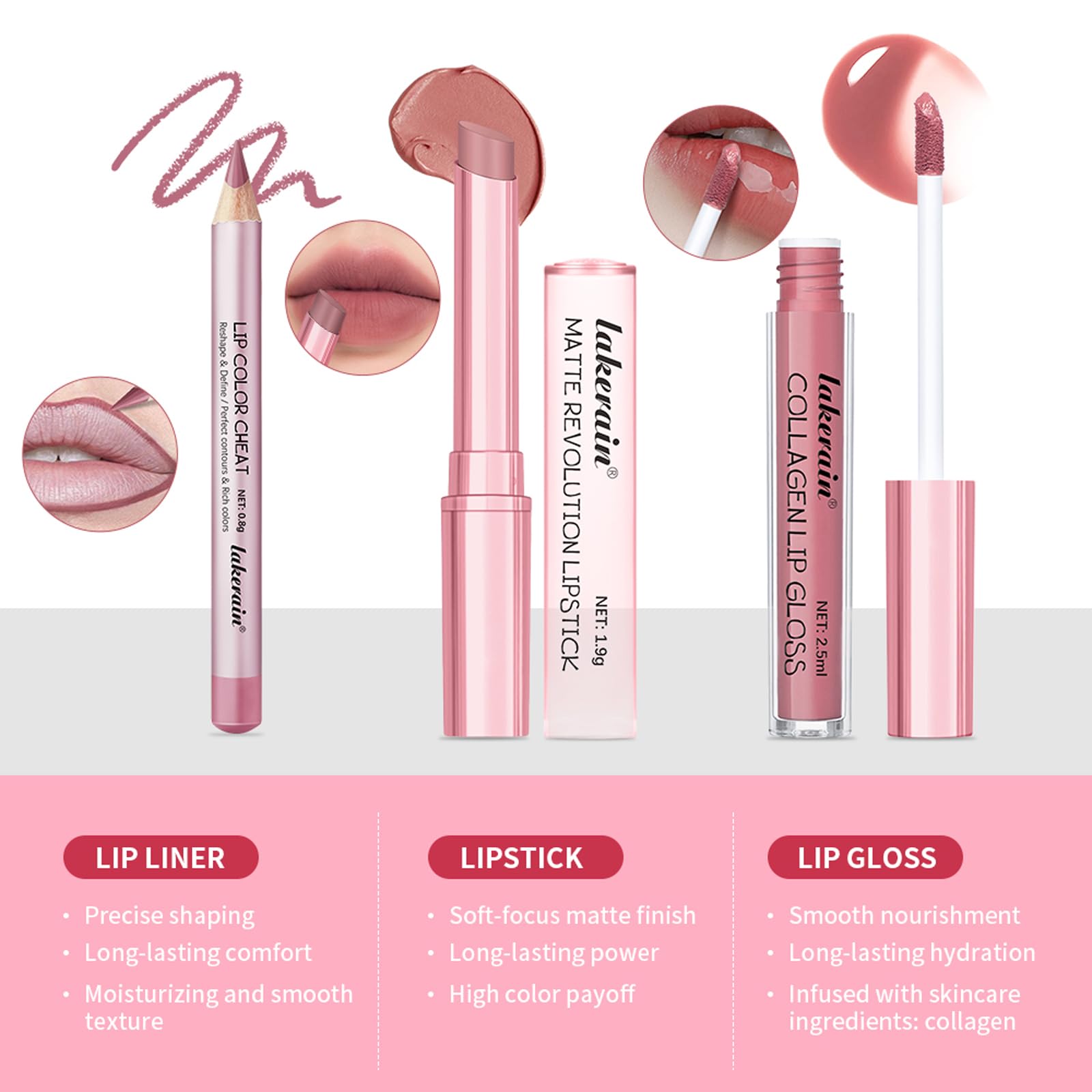 BestLand 12Pcs Matte Liquid Lipstick + Lip Liner Pens Set, Velvety Nude Lip Stain Waterproof Long Wear Makeup Gift Set
