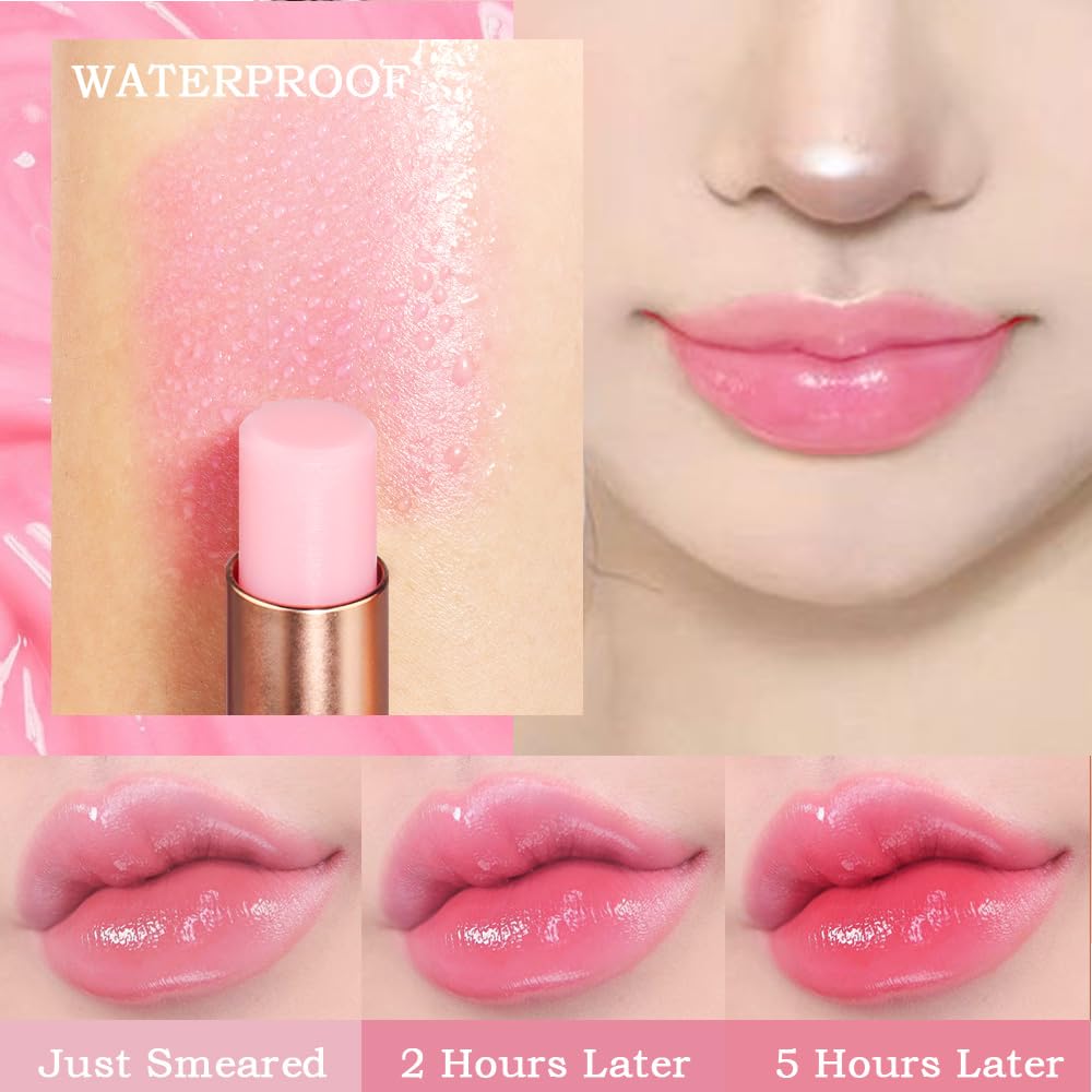 BINGBRUSH 6 piezas de lápiz labial que cambia de color con sabor a fruta, la reina, PH Mood, labios de larga duración, brillo labial, bálsamo labial, tinte mágico, maquillaje para mujer | Long-Lasting Comfort ,Personalized Shade,Deep Hydration,Fresh Looks