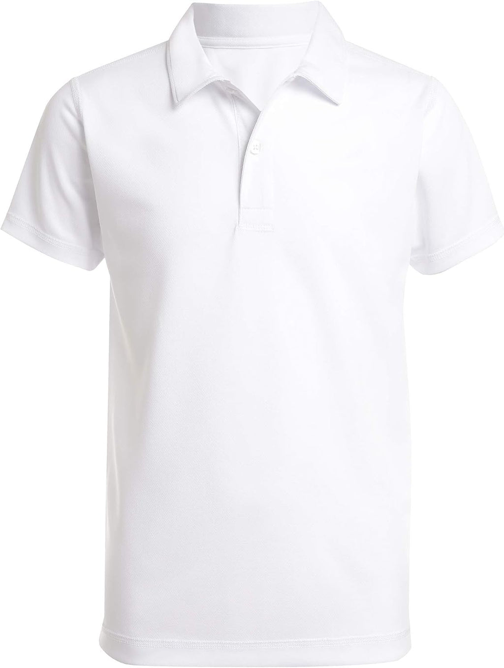 Nautica - Polo de uniforme escolar para niños, de manga corta, sensorial, cierre de botones, material de alto rendimiento que absorbe la humedad