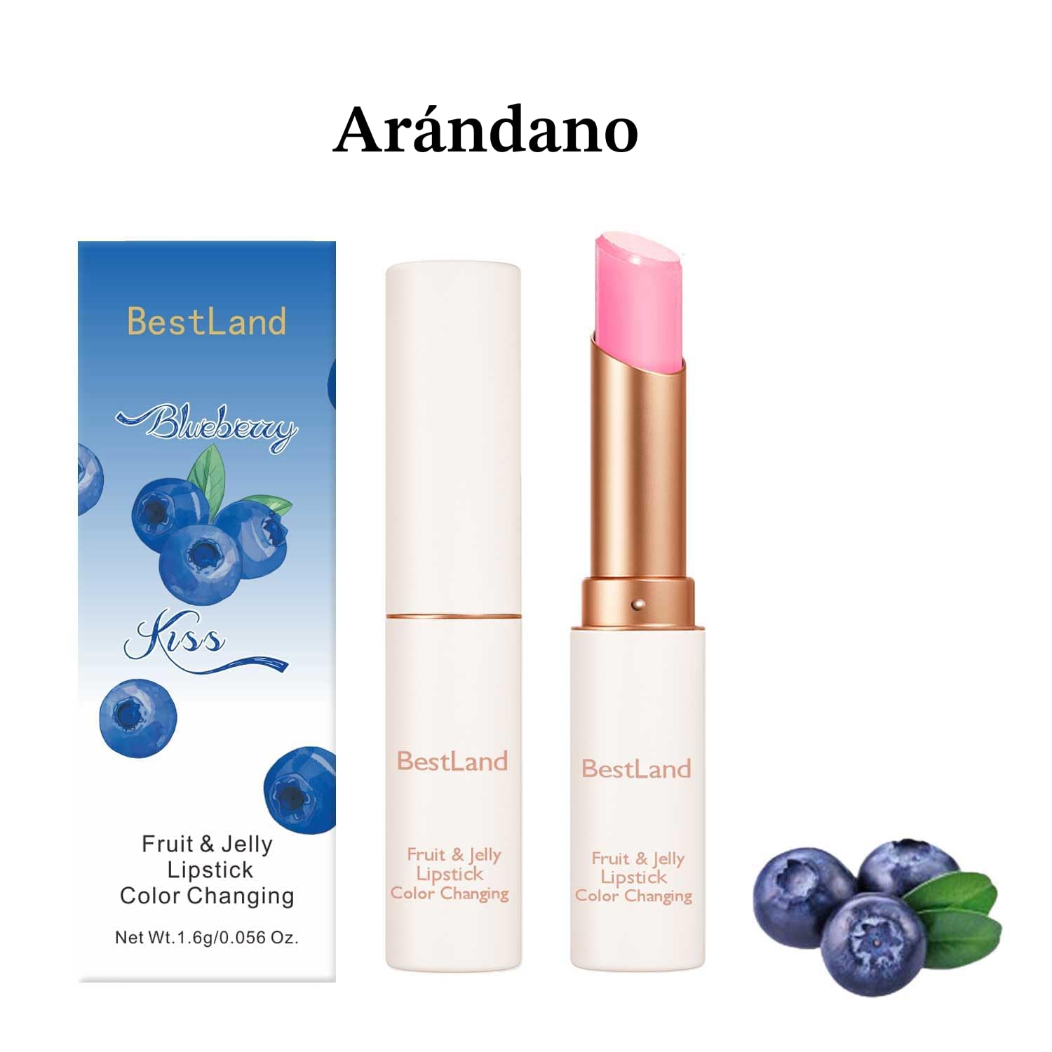 KAILIJUMEI Humectante de labios cuidado Surplus Bright Flower lápiz labial de jalea, Jelly