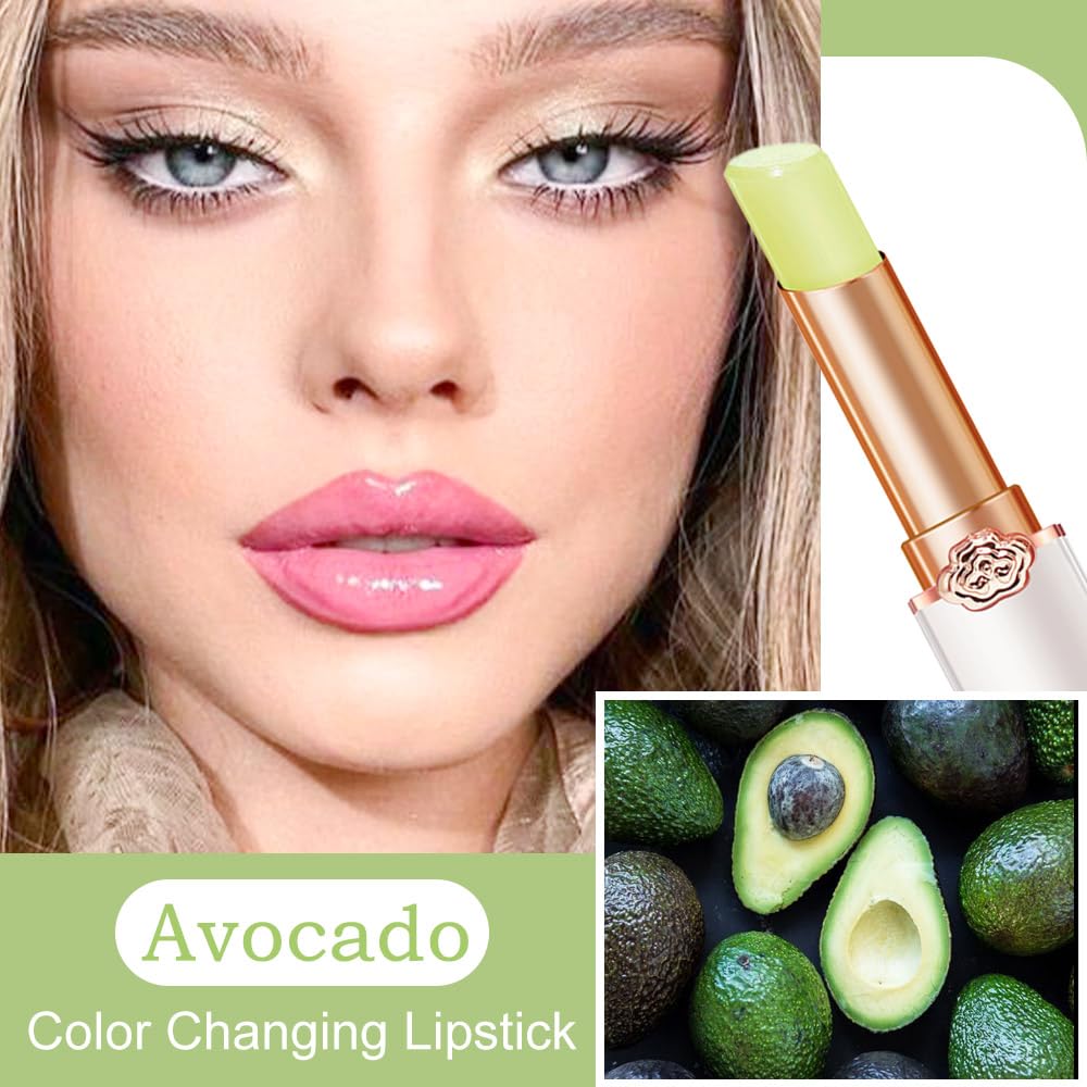 BINGBRUSH 6 piezas de lápiz labial que cambia de color con sabor a fruta, la reina, PH Mood, labios de larga duración, brillo labial, bálsamo labial, tinte mágico, maquillaje para mujer | Long-Lasting Comfort ,Personalized Shade,Deep Hydration,Fresh Looks