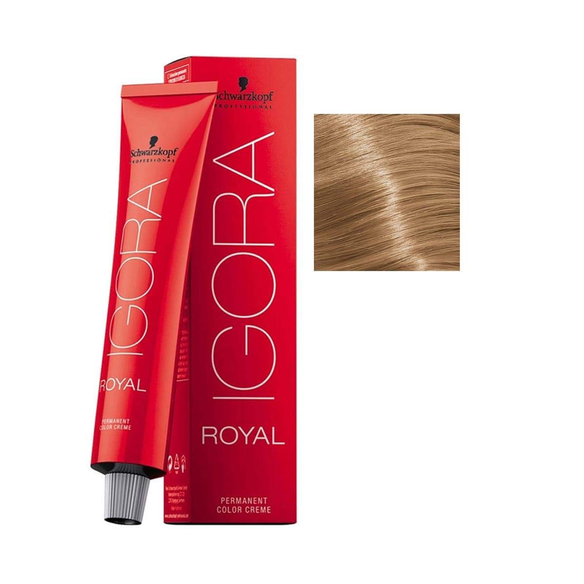 Schwarzkopf Professional - Tintura permanente para el cabello Igora Royal, tono 8-77, color rubio claro cobre, 2.11 onzas (60 g)