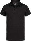 Nautica - Polo de uniforme escolar para niños, de manga corta, sensorial, cierre de botones, material de alto rendimiento que absorbe la humedad
