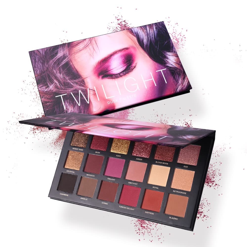 UCANBE Kit de paleta de sombra de ojos profesional de 18 colores con aroma desnudo, larga duración, multi brillo reflectante mate con brillo prensado, perlas de sombra de ojos, maquillaje en polvo