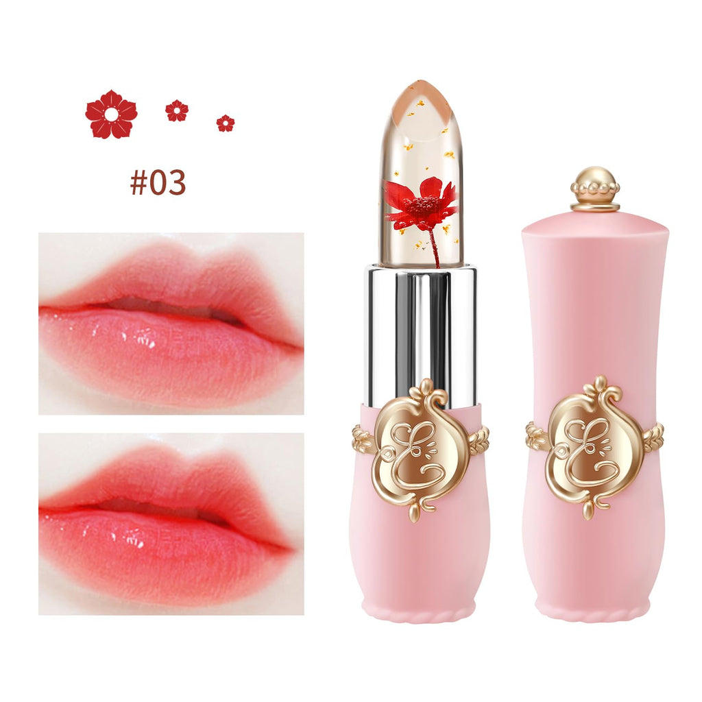 KAILIJUMEI Humectante de labios cuidado Surplus Bright Flower lápiz labial de jalea, Jelly