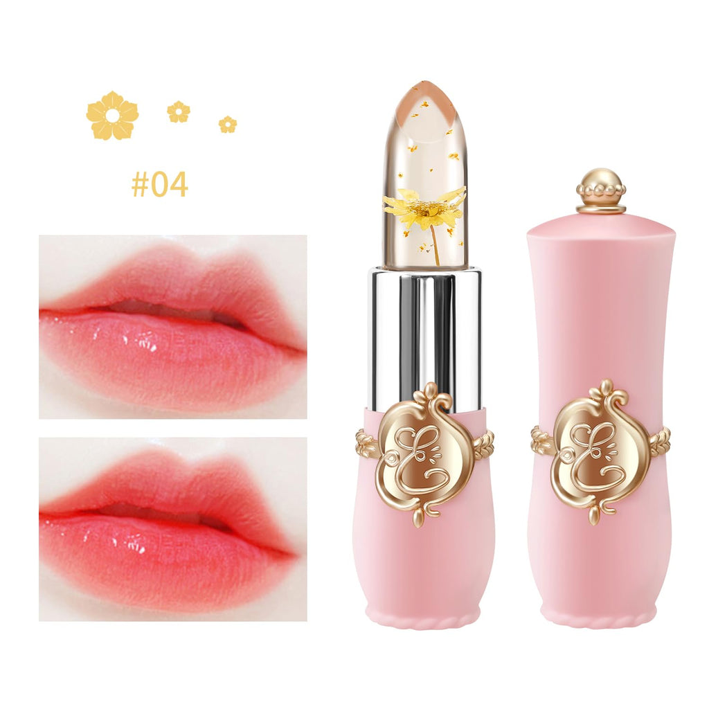 KAILIJUMEI Humectante de labios cuidado Surplus Bright Flower lápiz labial de jalea, Jelly