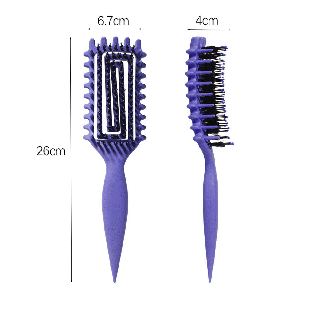 Cepillo para cabello rizado Candybrush Cepillo para definir rizos para desenredar, dar forma y definir rizos para mujeres, hombres, cabello húmedo y seco (Morado)