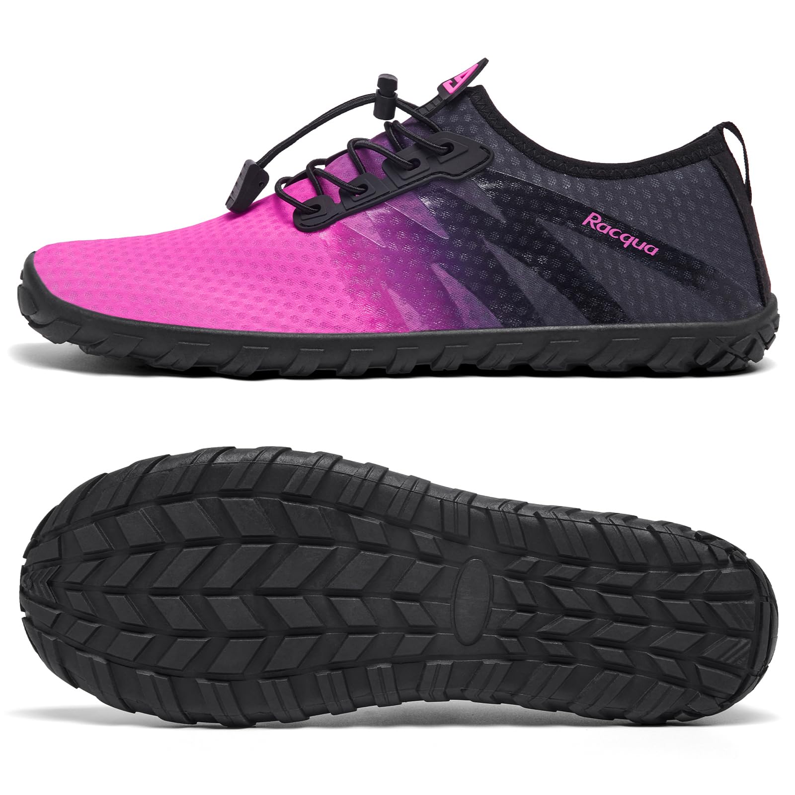 Racqua Water Shoes Men Women Quick Dry Gradient Shoes Barefoot Aqua Athletic Sports Swim Shoes