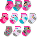 Disney baby-boys Baby Girls & Boys Minnie Mouse, Mickey Mouse, Baby Shark, Justice League 10-pack Infant Sock 0-24 Months
