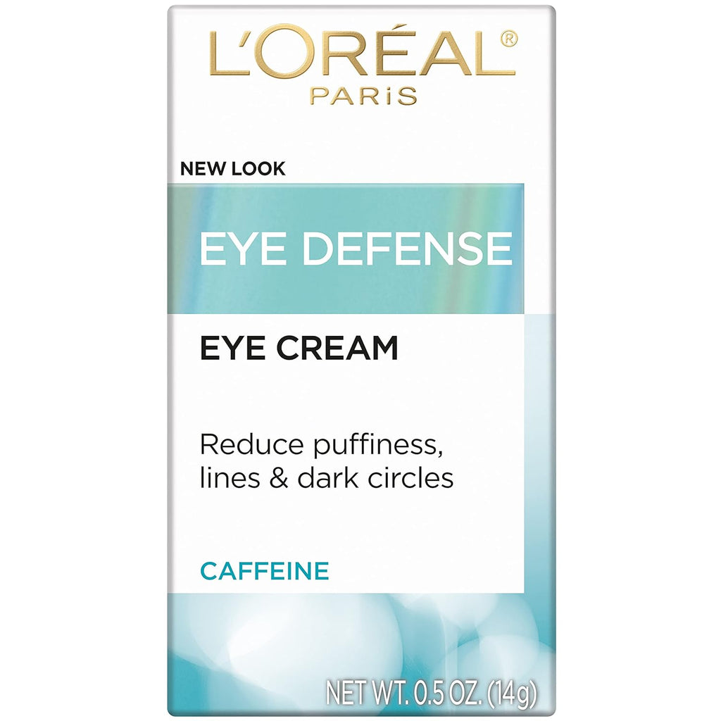 L'Oréal Paris Dermo-Expertise Eye Defense Crema para Ojos con Cafeína y Ácido Hialurónico 0.5 onzas