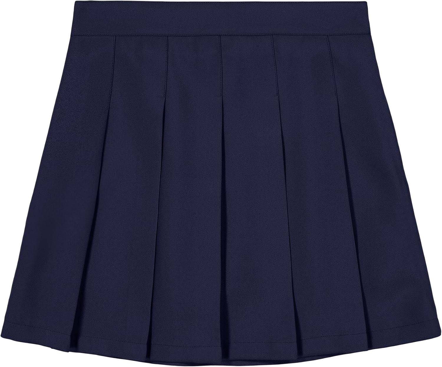 IZOD - Falda de patinete escolar para niñas con pantalones cortos, cintura de punto y bolsillos funcionales, resistente a arrugas
